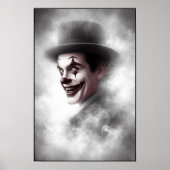 Retro Clown Portrait With Hat Poster (Vorne)