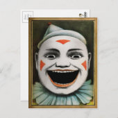 Retro Clown Postkarte (Vorne/Hinten)