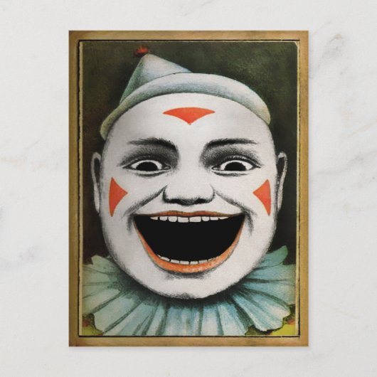 Retro Clown Postkarte (Vorderseite)