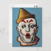 Retro Clown Postkarte (Vorne/Hinten)