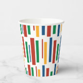 Retro Clowny Linien Muster Papier Cup Pappbecher (Links)
