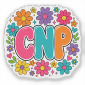 Retro CNP Krankenpfleger Aufkleber (Vorderseite)