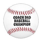 Retro Coach Vater Custom Champion Baseball (Vorderseite)