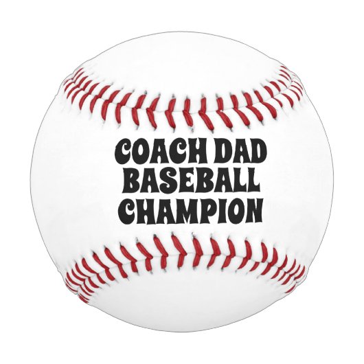 Retro Coach Vater Custom Champion Baseball (Vorderseite)