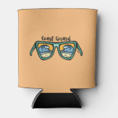 Retro Coast Guard Beach Artwork auf beiden Seiten Dosenkühler (Vorderseite)