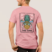 Retro Coast Guard Beach Artwork auf beiden Seiten Tri-Blend Shirt (Rückseite)