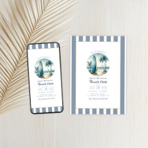 Retro Coastal Beach Club Geburtstagsparty