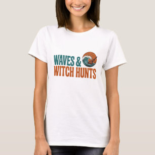 Retro Coastal Hexe & Waves Bucht Fantasy Summer T-Shirt