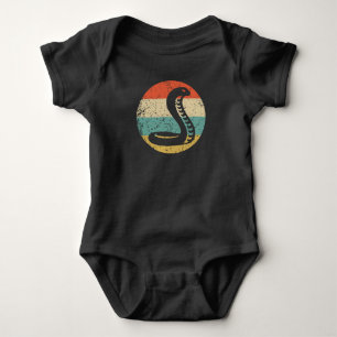 Retro Cobra Schlange Vintag Style Wildes Tier Baby Strampler
