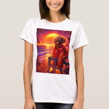 Retro Cockapoo Rettungsschwimmer T-Shirt