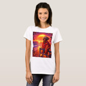 Retro Cockapoo Rettungsschwimmer T-Shirt (Vorne ganz)