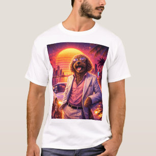 Retro-Cockapoo-T-Shirt im Stil der 80er T-Shirt