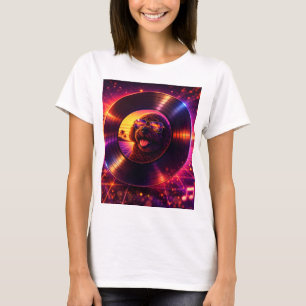Retro-Cockapoo-Vinyl-Schallplatte T-Shirt 80er Mus