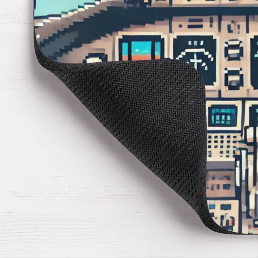 Retro Cockpit Mousepad (Licht) (Ecke)