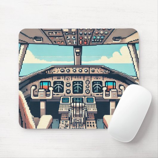 Retro Cockpit Mousepad (Licht) (Mit Mouse)