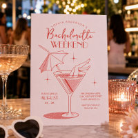 Retro Cocktail Bachelorette Wochenende Ausflug