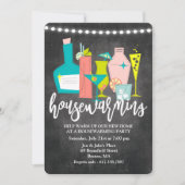 Retro Cocktail Drinks Hauswärmung Einladung (Vorderseite)