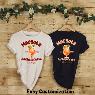 Retro Cocktail Junggeselinnen-Abschied-Brautparty T-Shirt