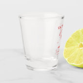 Retro Cocktail Junggeselinnen-Abschied Schnapsglas (Links)