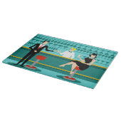 Retro Cocktail Lounge Cutting Board Schneidebrett (Ecke)
