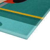 Retro Cocktail Lounge Cutting Board Schneidebrett (Ecke)