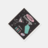 Retro Cocktail Lounge Napkins Serviette (Ecke)