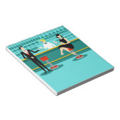 Retro Cocktail Lounge Notepad Notizblock (angewinkelt)
