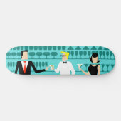 Retro Cocktail Lounge Skateboard (Horizontal)