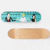 Retro Cocktail Lounge Skateboard (Horizontal)