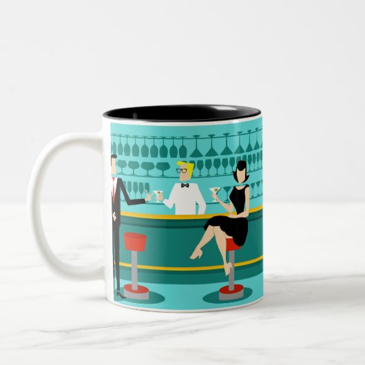 Retro Cocktail Lounge Tasse (Links)
