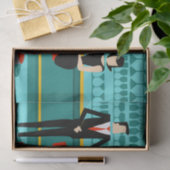 Retro Cocktail Lounge Tissue Paper Seidenpapier (Geschenk)
