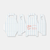 Retro Cocktail Moderne Bachelorette Orange & Blue Geschenkschachtel (Ungefaltet)