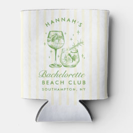 Retro Cocktail Modernes Bachelorett Grün Dosenkühler
