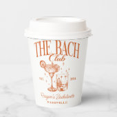 Retro Cocktail Orange Custom Pappbecher (Vorderseite)