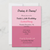 Retro-Cocktail-Party Einladung (Rückseite)