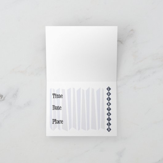 Retro Cocktail Party Einladung (Innenseite)