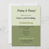 Retro-Cocktail-Party Einladung (Rückseite)