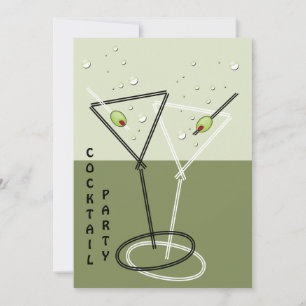 Retro-Cocktail-Party Einladung