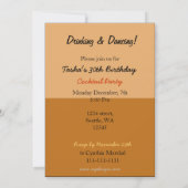 Retro-Cocktail-Party Einladung (Rückseite)