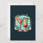 Retro Cocktail Party Einladung (Rückseite)