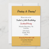 Retro-Cocktail-Party Einladung (Rückseite)