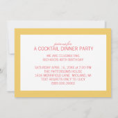 Retro-Cocktail-Party Einladungen (Rückseite)