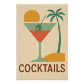Retro Cocktail Poster (Vorderseite)