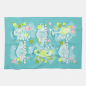 Retro-Cocktail Rezepte Geschirrtuch (Horizontal)