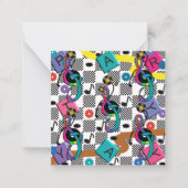 Retro Cocktail Serviette Paper Teller Mitteilungskarte (Vorderseite)