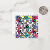 Retro Cocktail Serviette Paper Teller Mitteilungskarte (Vorderseite/Rückseite Beispiel)