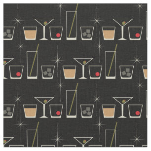 Retro-Cocktailglas Niedlichen Vintagen Mod der 50e Stoff