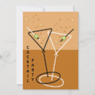 Retro-Cocktailparty-Einladung Einladung