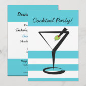 Retro-Cocktailparty-Einladung Einladung (Vorne/Hinten)