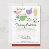 Retro Cocktails Party Einladung (Vorderseite)
